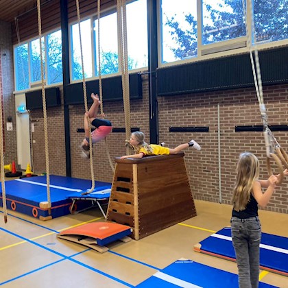 Slagbal met parcours